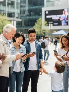 Diverse individuals practicing modern social etiquette in 2026