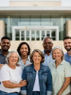 Diverse community members engaging in civic participation for the 2026 Census