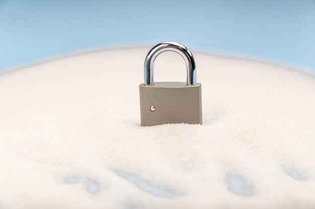 A conceptual image showing a key unlocking a digital padlock, symbolizing data security and access control in compliance with privacy laws.