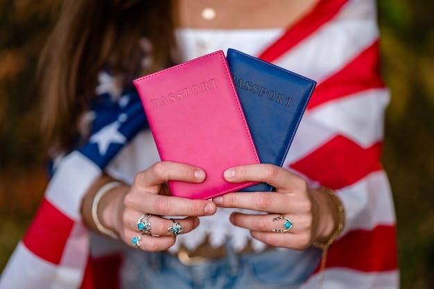 A close-up of a US passport and a Peruvian passport side-by-side, symbolizing dual citizenship and the potential implications of new regulations. The focus is on the official seals and stamps of both countries.