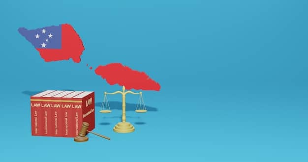 An illustration featuring a scale, with the US flag on one side and the Peruvian flag on the other, representing the balance and potential challenges of navigating dual citizenship regulations. Legal documents and a gavel are also visible.