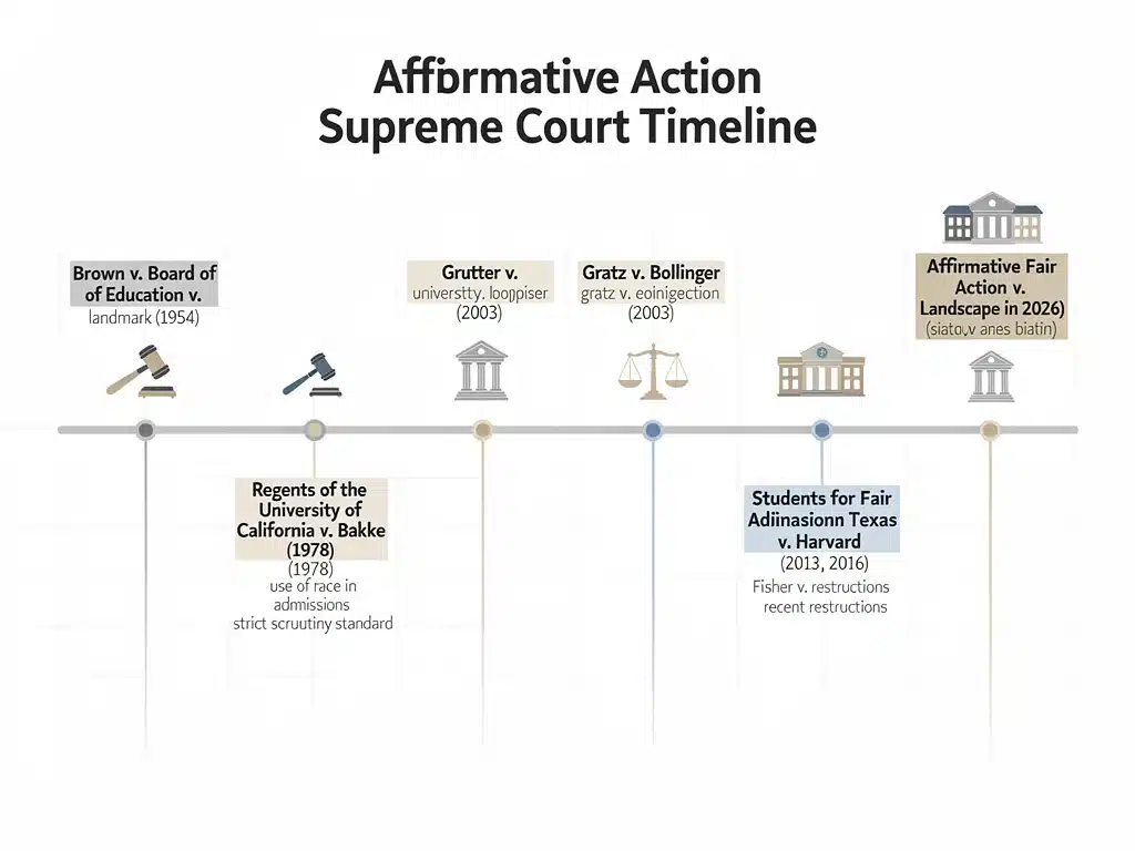 Timeline of Supreme Court affirmative action rulings