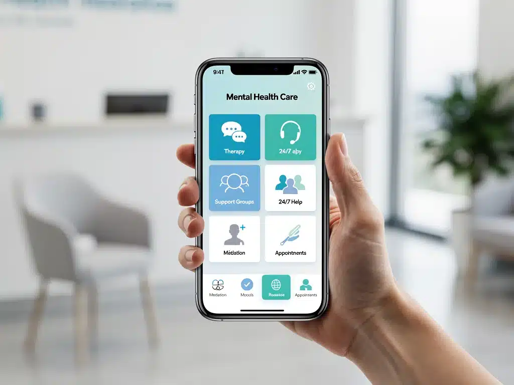 Digital access to mental health services via health insurance app