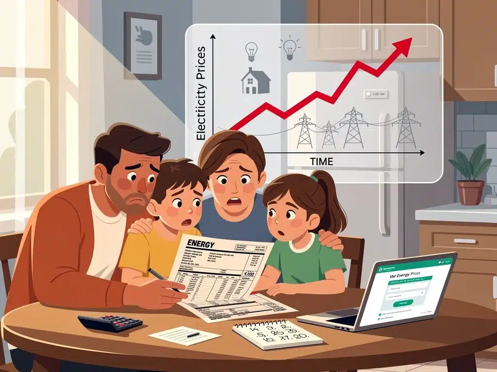 Family concerned about increasing energy bills