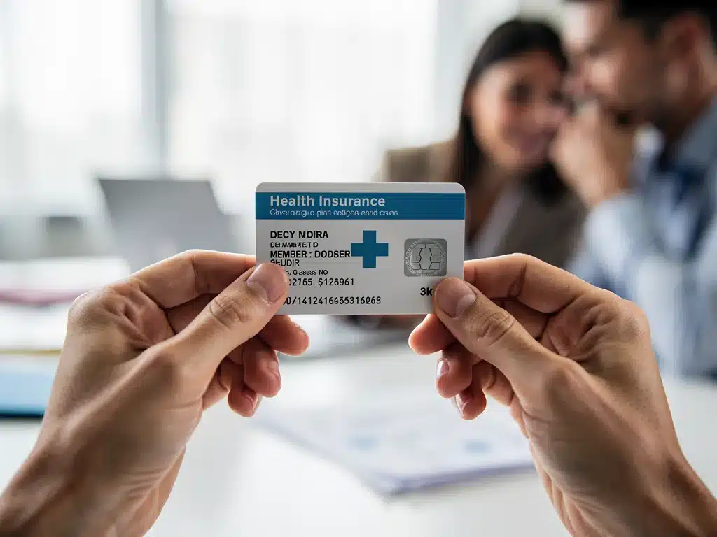 Person holding health insurance card, symbolizing individual coverage changes