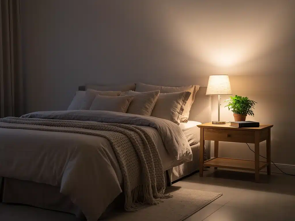 Peaceful bedroom for restful sleep