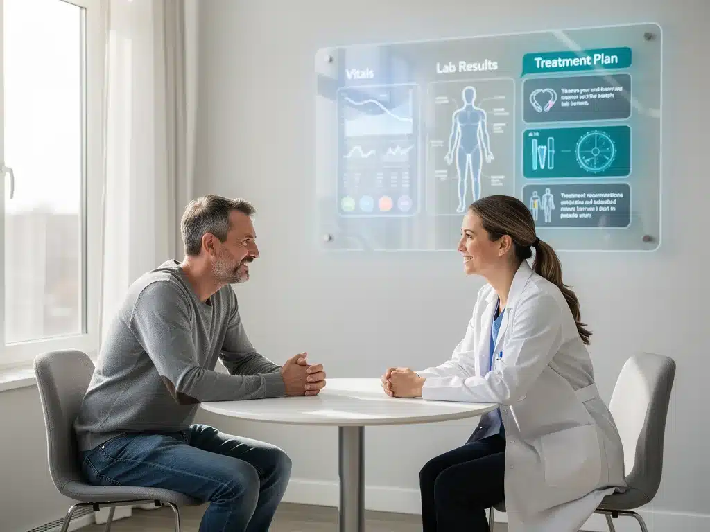 Personalized AI healthcare treatment plans and patient interaction.