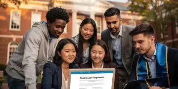 2026 Federal Student Loan Forgiveness: Eligibility & Tips Students reviewing federal student loan forgiveness details on a laptop