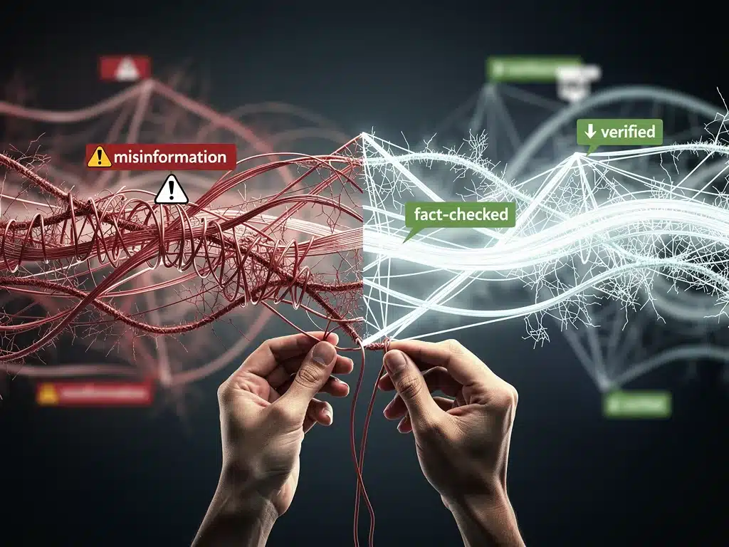 Untangling misinformation web with fact-checking